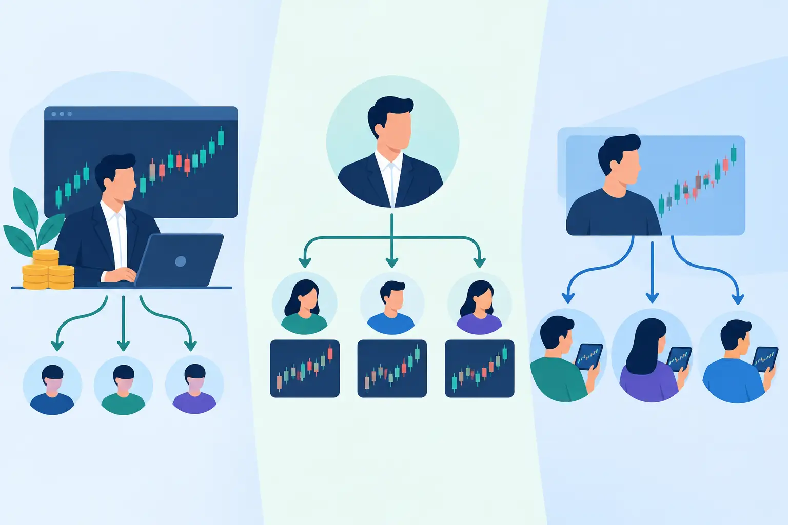 PAMM vs MAM vs Copy Trading Differences 2026